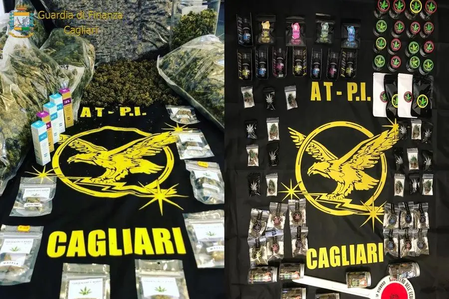 I sequestri (foto Guardia di Finanza Cagliari)