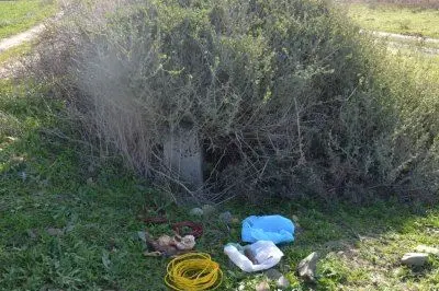 L'arsenale recuperato dalla polizia