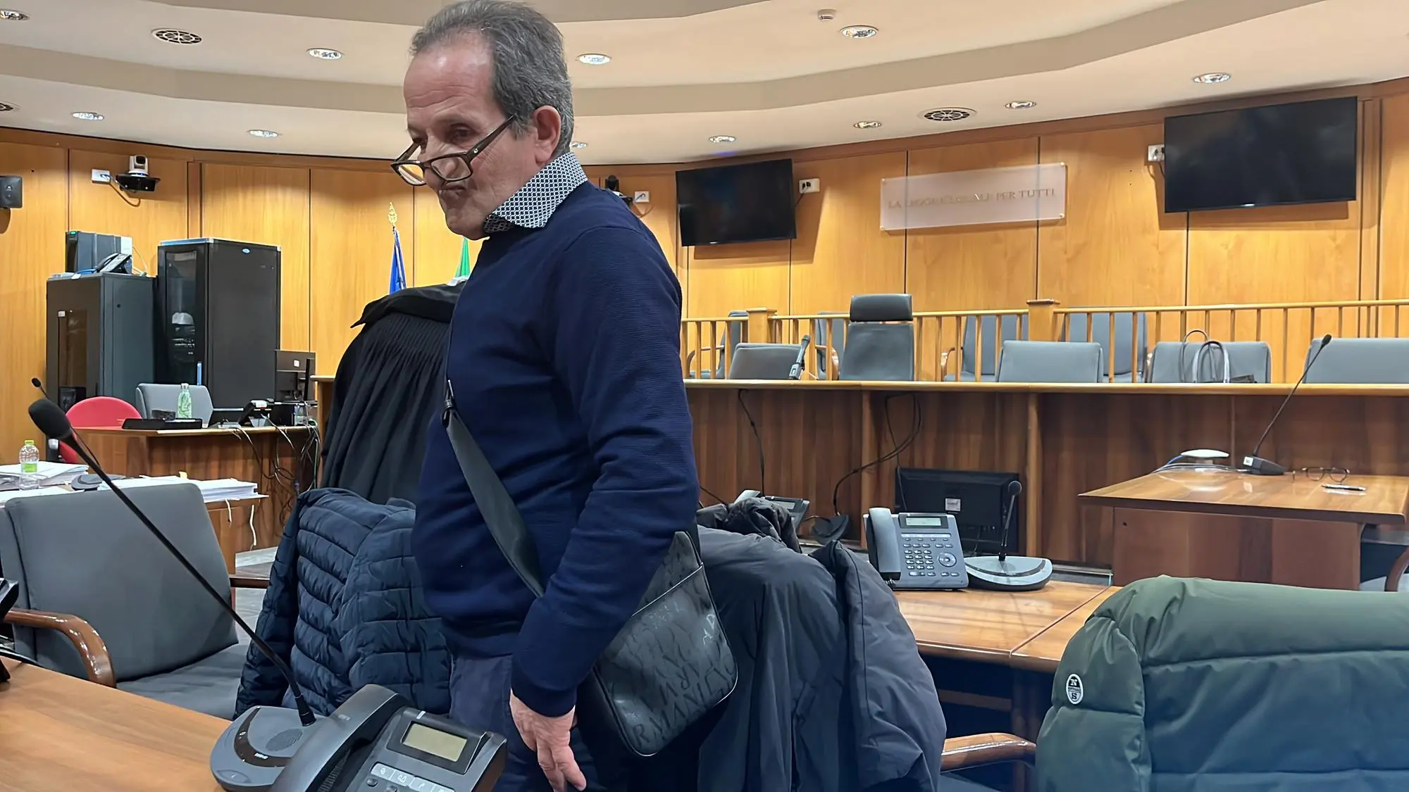 Beniamino Zuncheddu in aula a Roma