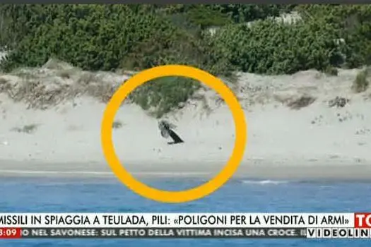 Missile sulla spiaggia di Teulada