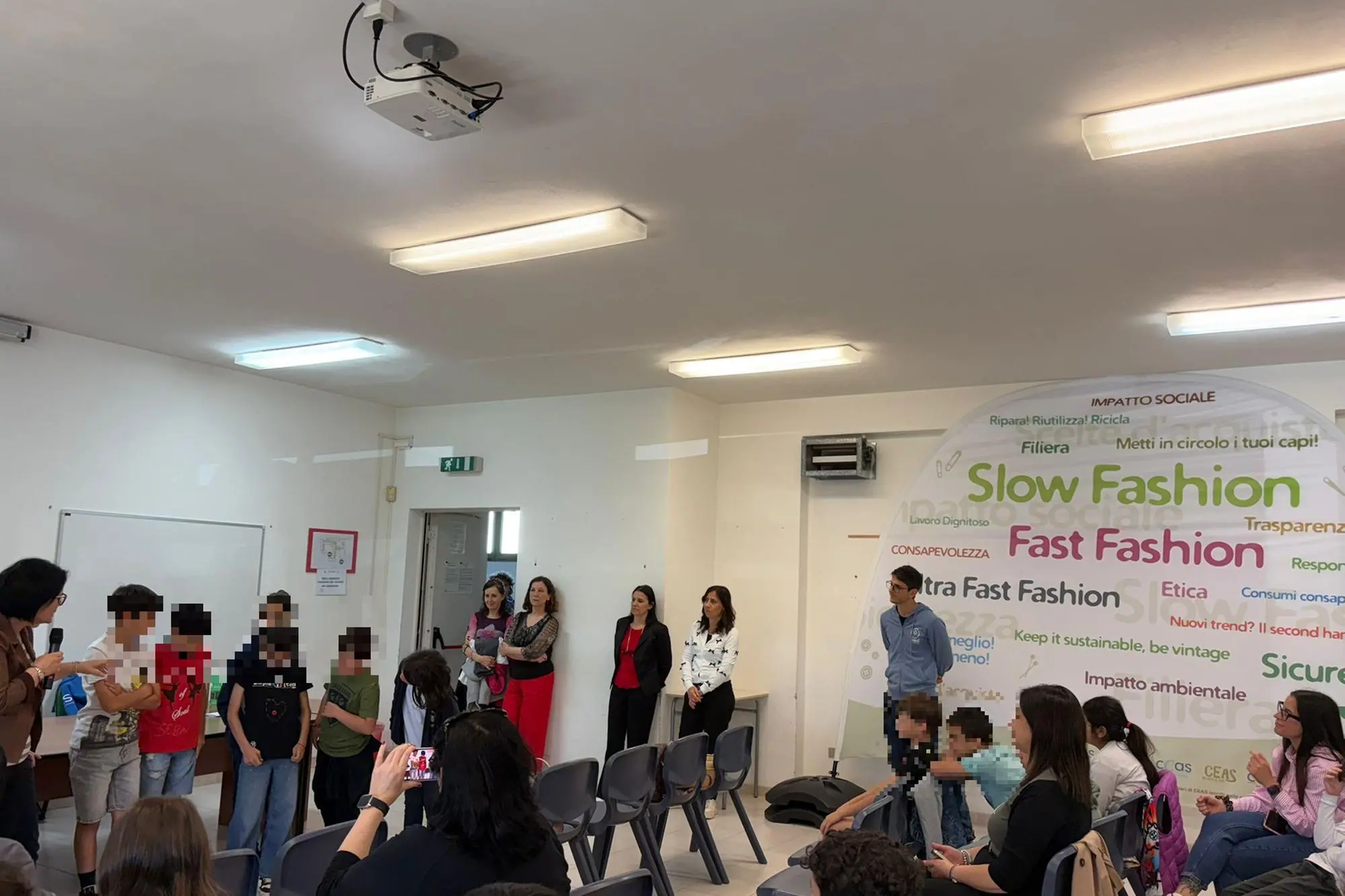 La chiusura del progetto a scuola (foto Murgana)