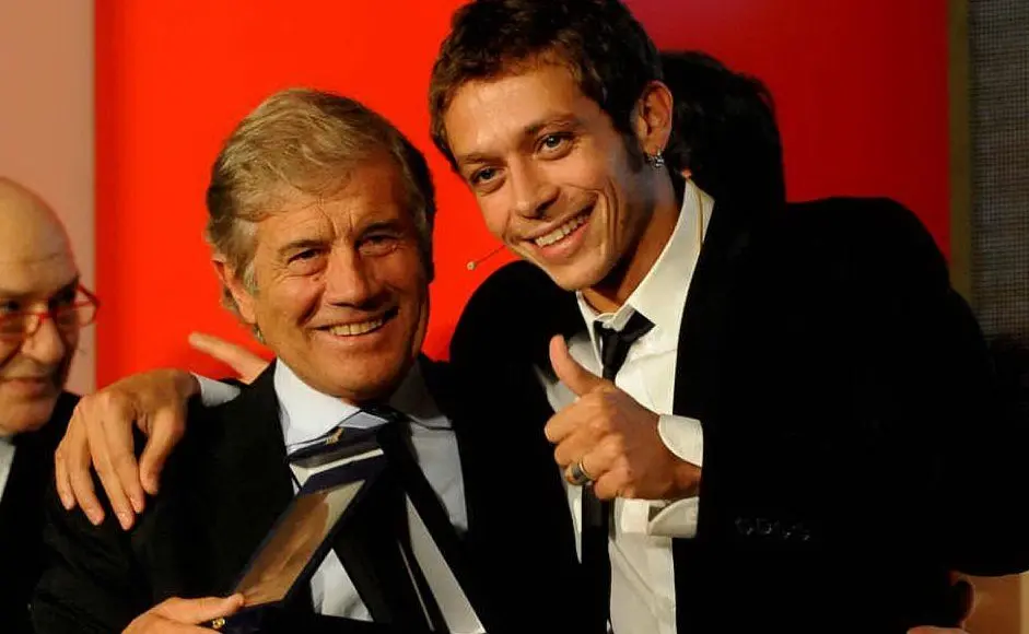 Con Valentino Rossi