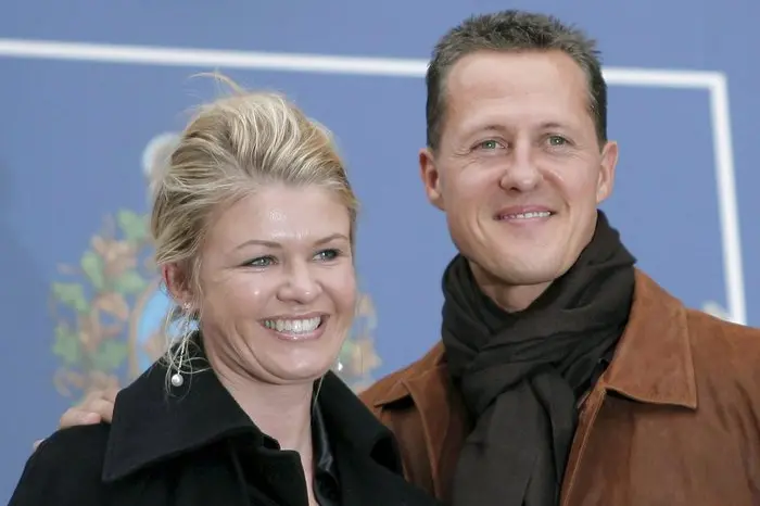 Corinna e Michael Schumacher (foto Ansa)