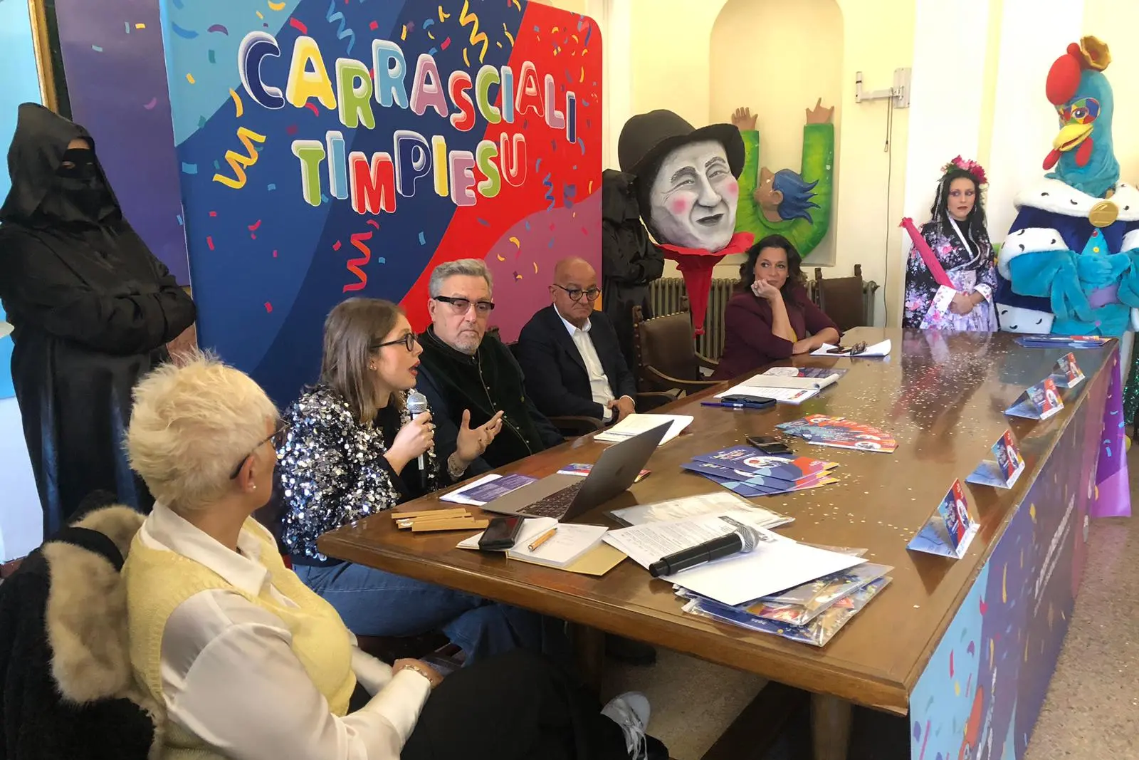La presentazione del carnevale a Tempio (foto Busia)