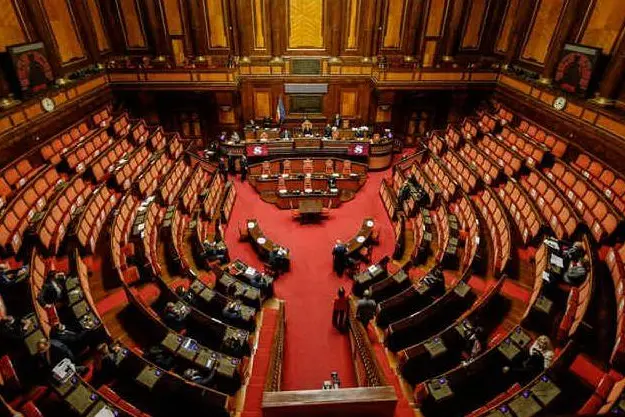 L'aula del Senato (foto Ansa)