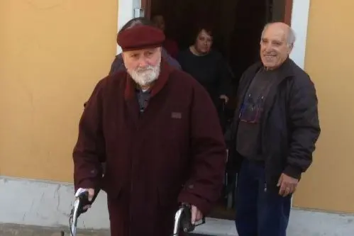 Carlo Sedda con il fratello (foto M. Pala)