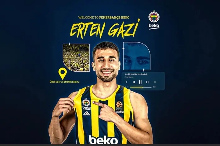 Erten Gazi al suo arrivo al Fenerbahçe (foto dal sito del Fenerbahçe)