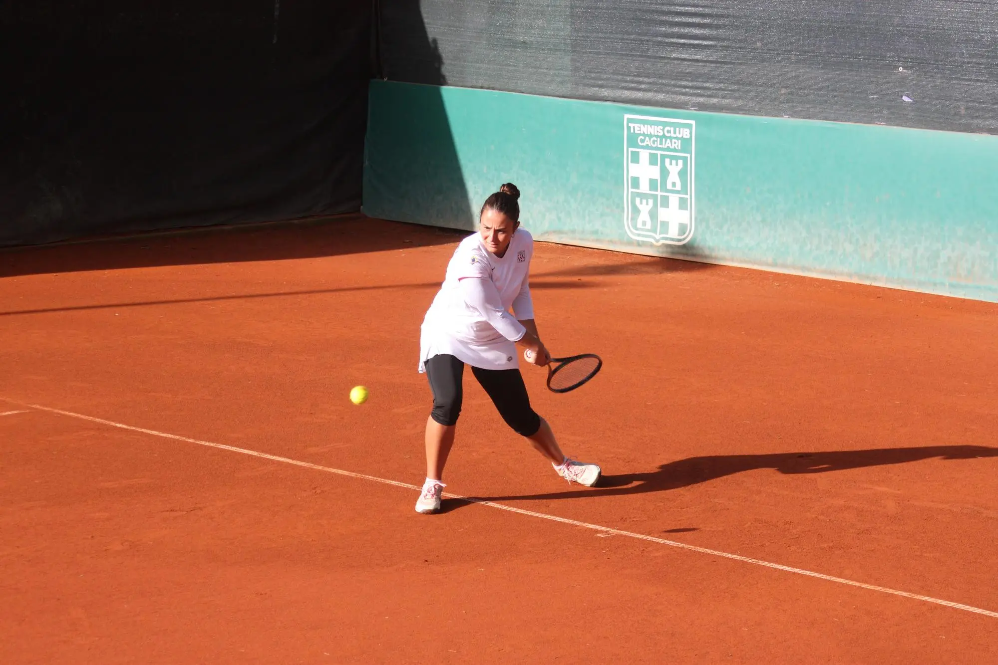 Eleonora Alvisi, suo l'unico punto cagliaritano (foto Antonio Burruni)