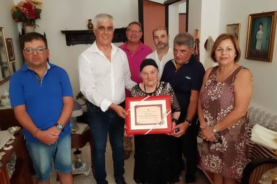 I festeggiamenti della nonnina