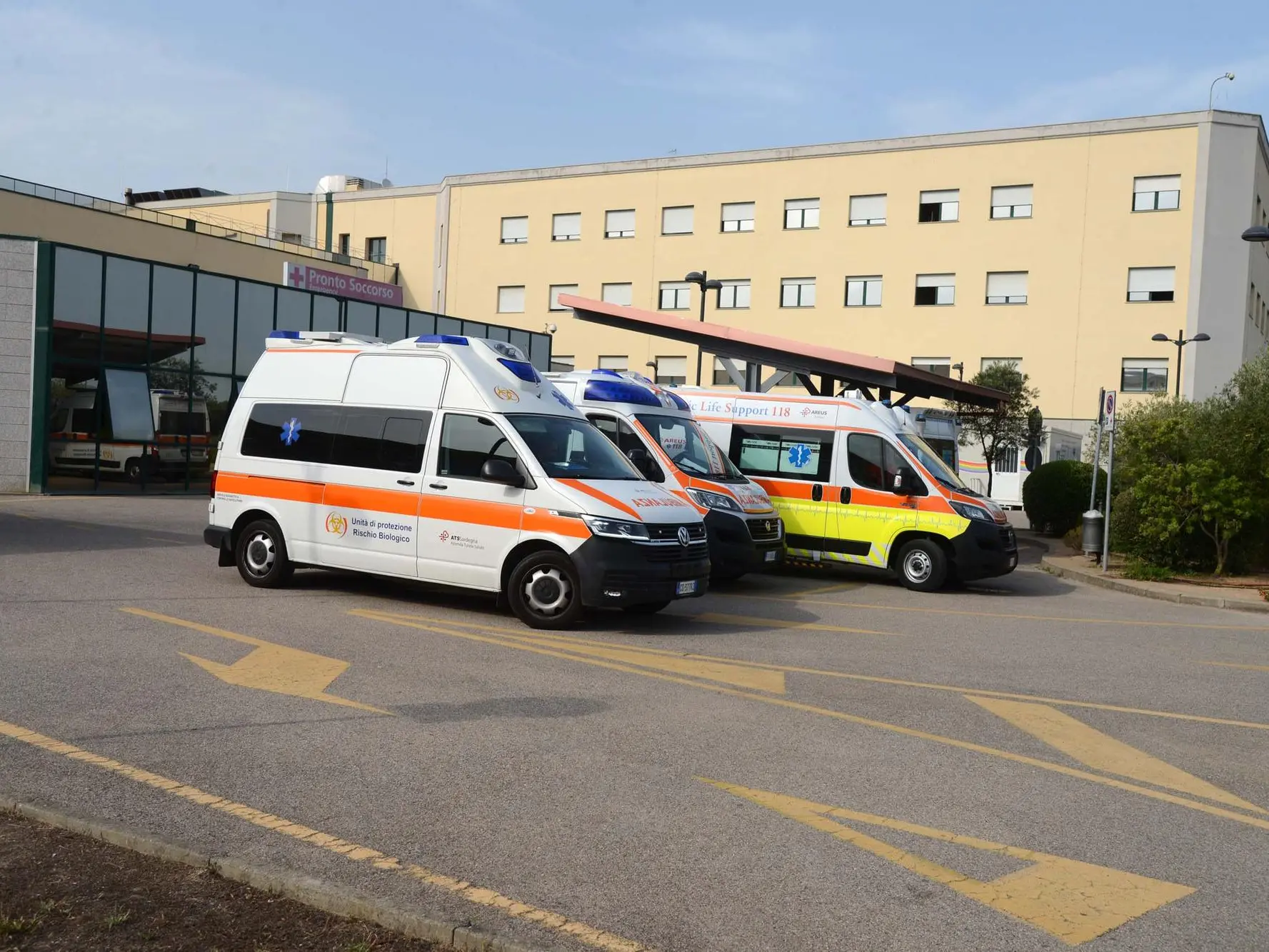 Olbia. 5-7-2022. Il Pronto Soccorso dell'ospedale Giovanni Paolo Secondo. Foto Antonio Satta.