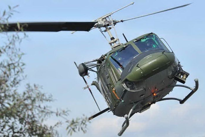 L'elicottero (foto Aeronautica militare)