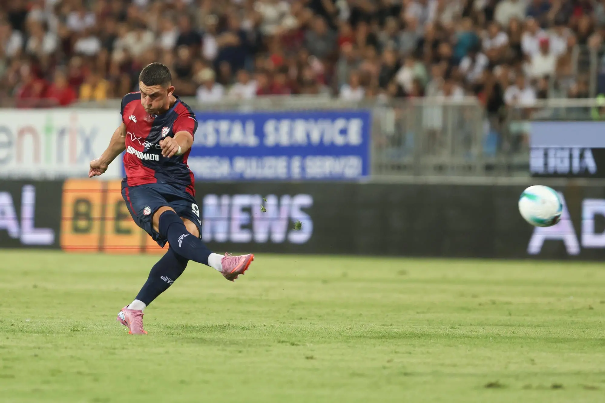 Roberto Piccoli in Cagliari-Virtus Entella (foto Fabio Murru)