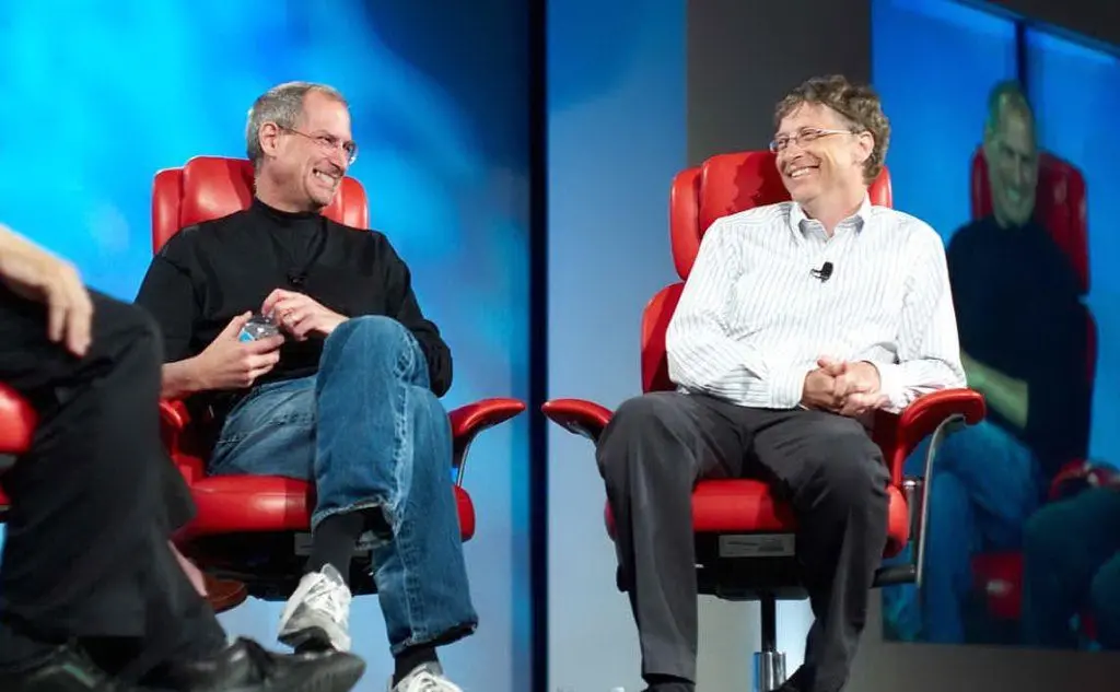 Steve Jobs e Bill Gates