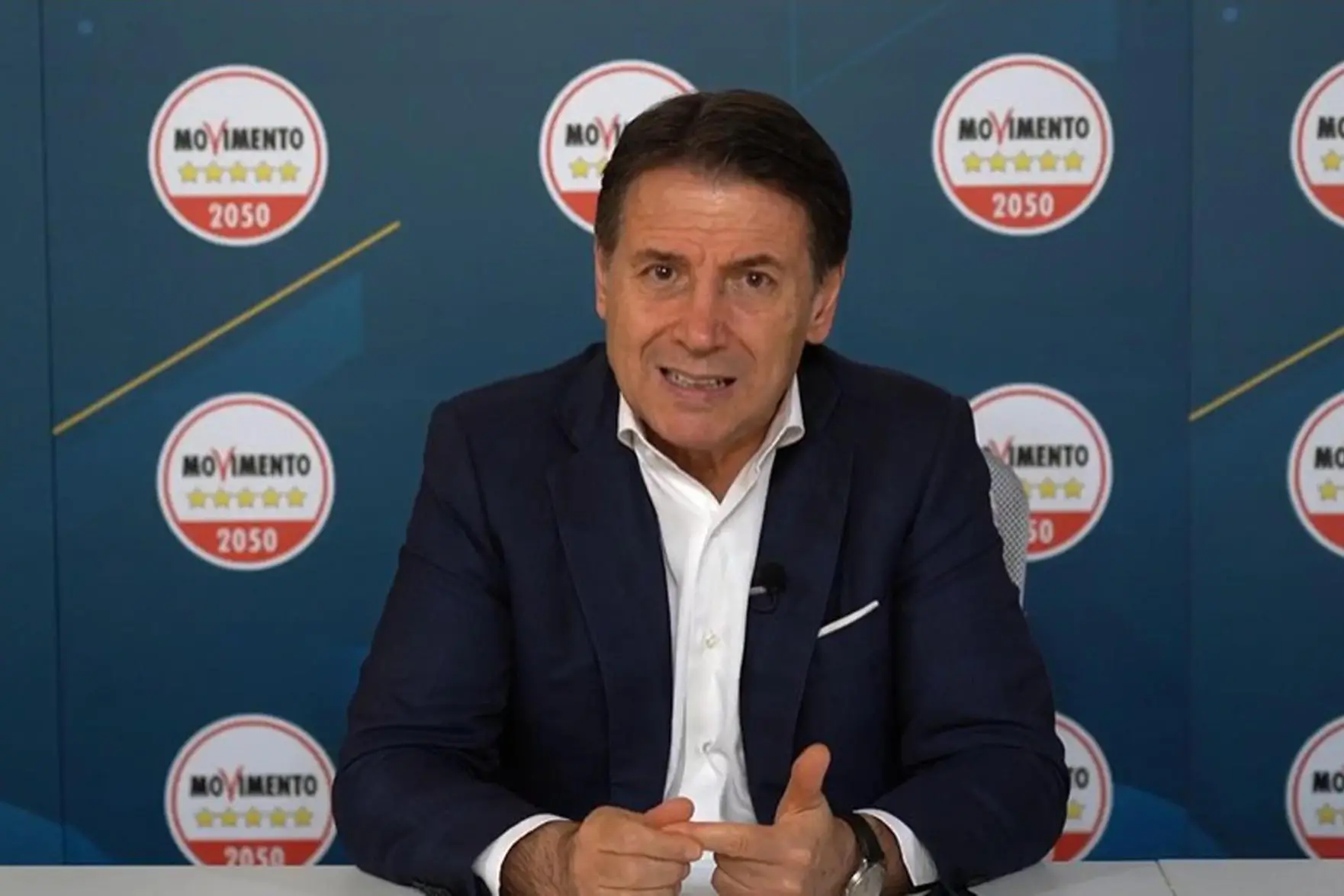 Giuseppe Conte (foto Ansa)