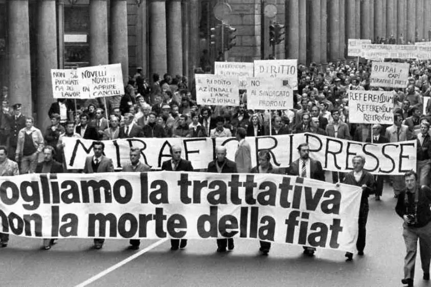 #AccaddeOggi: 14 ottobre 1980, in piazza a Torino i collettivi bianchi della Fiat
