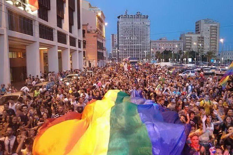 Un'immagine dal Sardegna Pride 2016