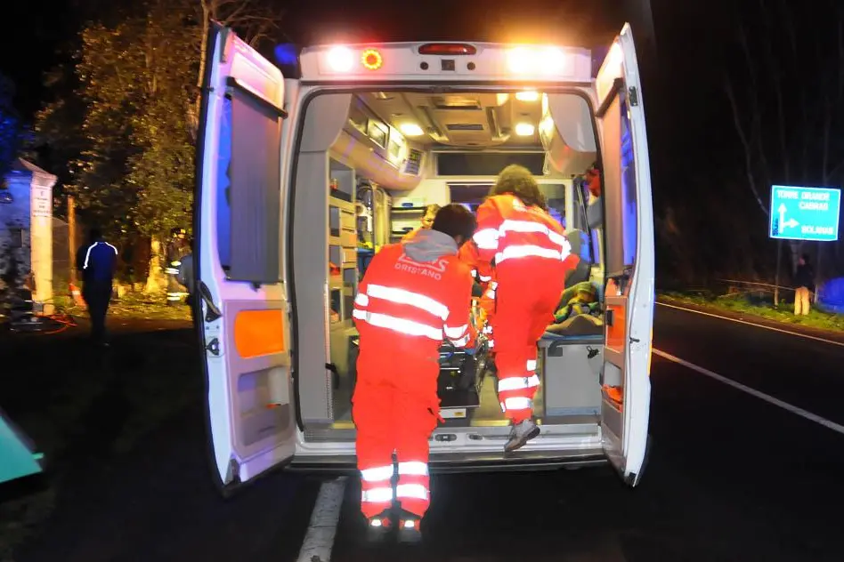 Un'ambulanza