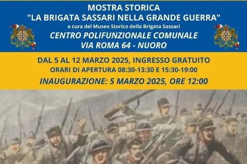 La locandina della mostra sulla Brigata Sassari a Nuoro