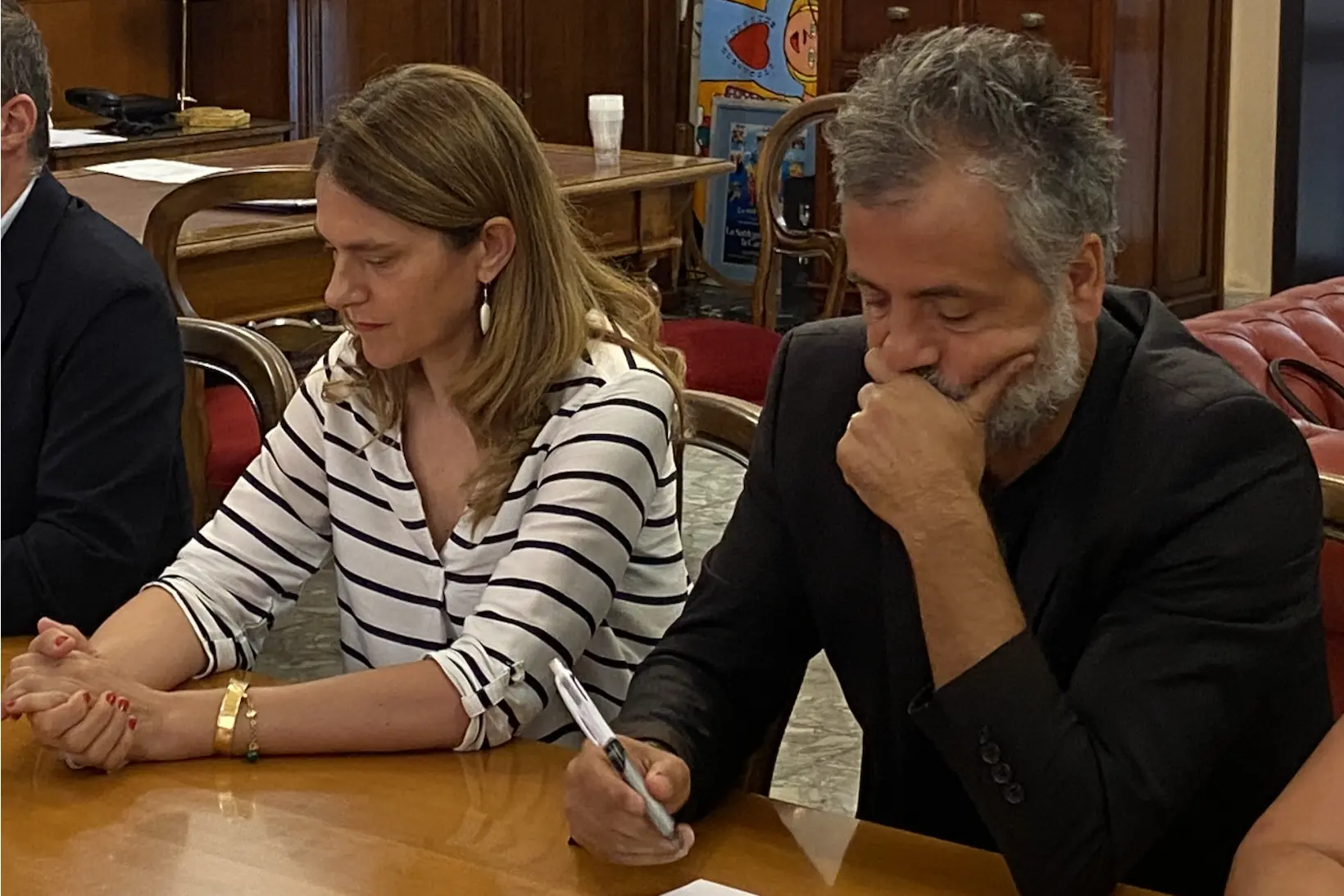 Raffaella Sanna e Enrico Daga