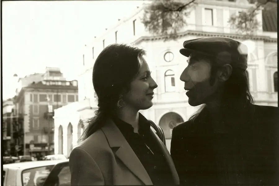 Insieme alla moglie Valentina (archivio L'Unione Sarda)