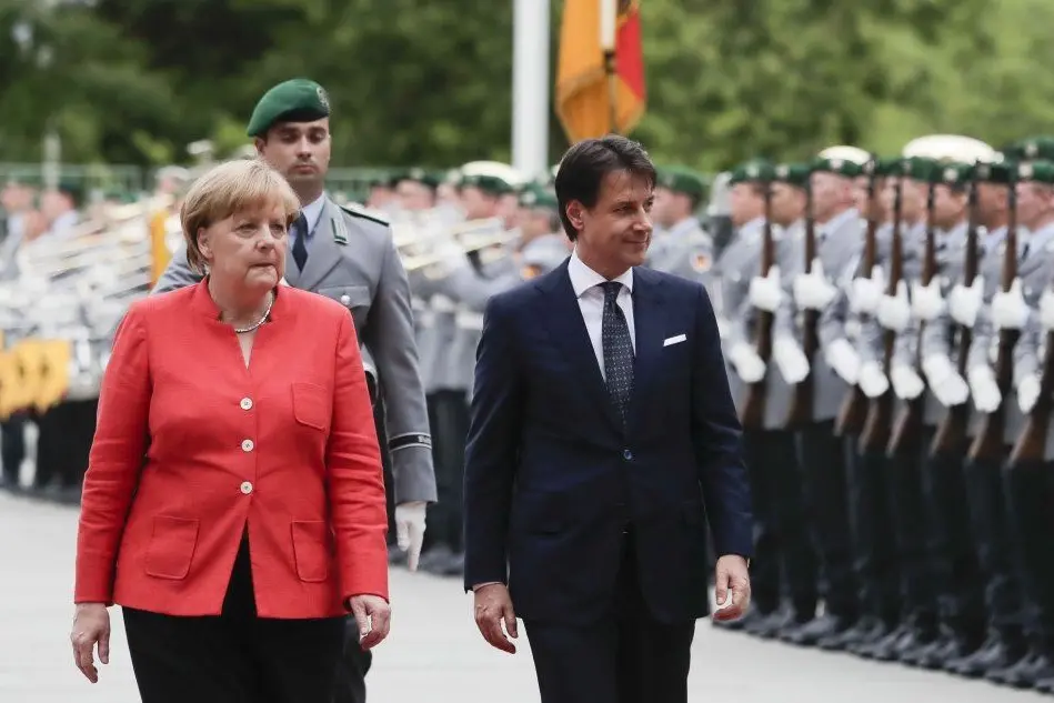 Angela Merkel e Giuseppe Conte