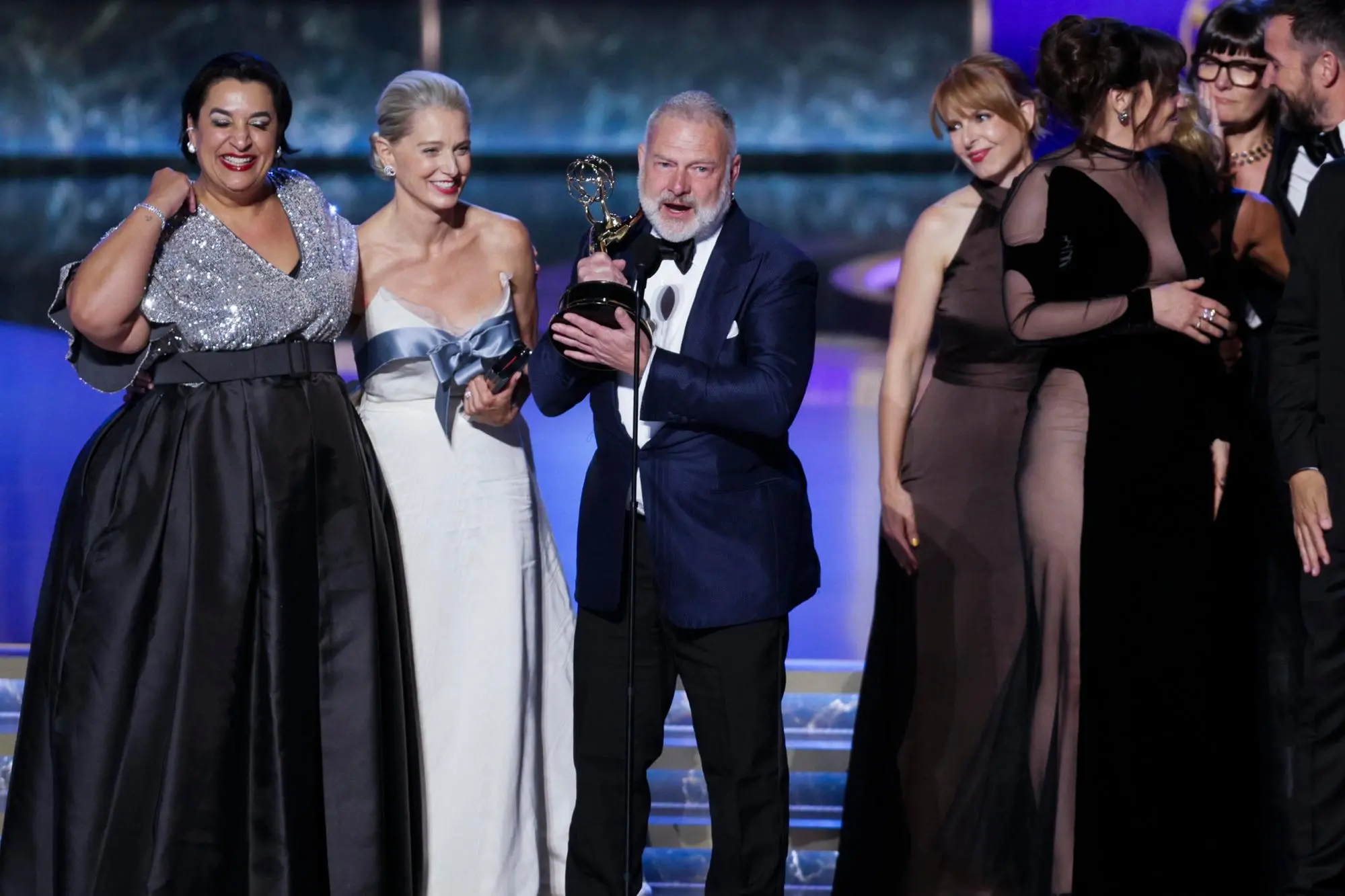 Il cast di "The Pitt" (foto Ansa/Epa)