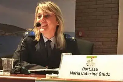 Katia Onida, comandante della Polizia locale (foto L'Unione Sarda - Pala)