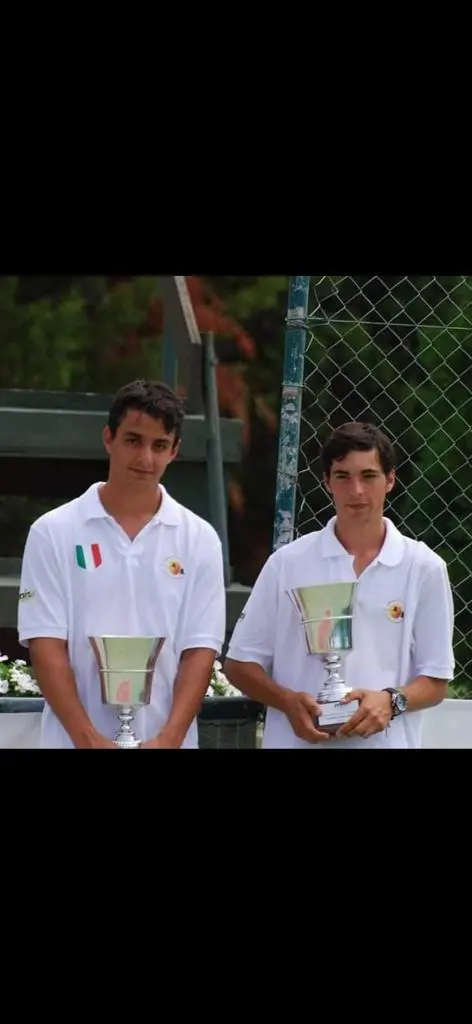 Matteo e Alessandro Cannavera campioni d'Italia di Terza categoria in doppio nel 2013 (foto concessa dalla famiglia Cannavera)