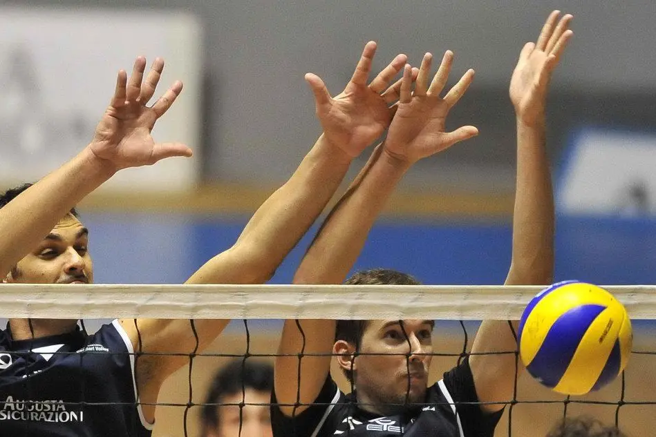 Una partita di volley
