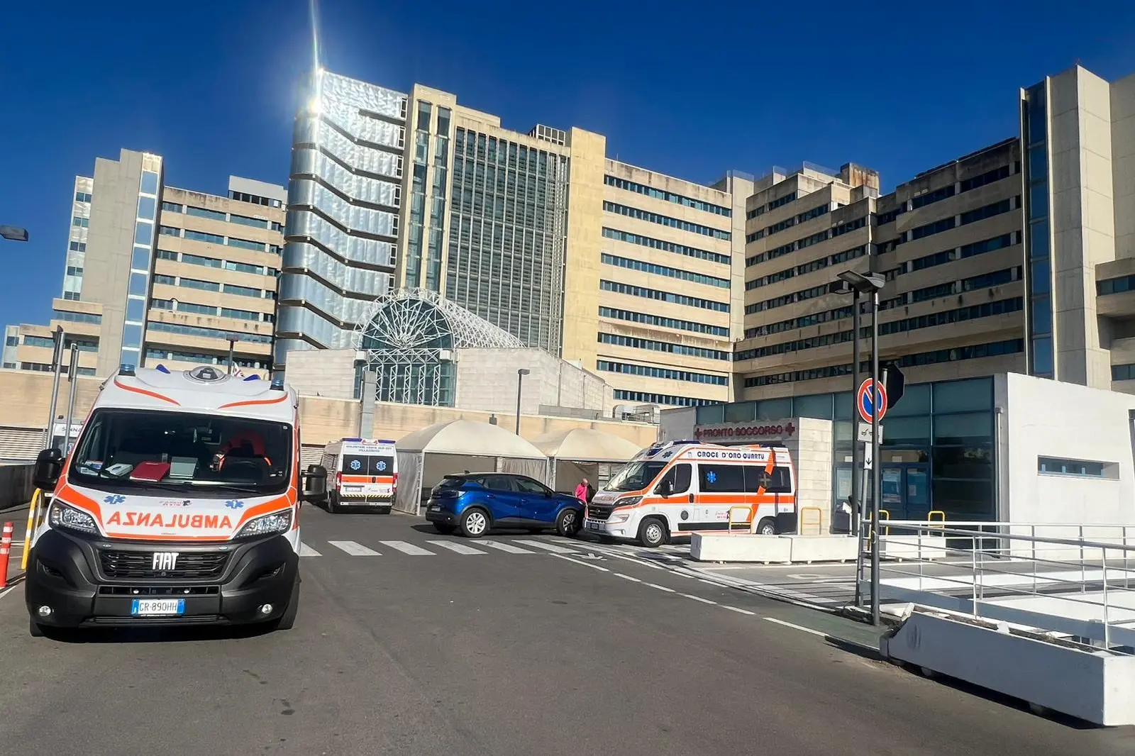 L'ospedale Brotzu di Cagliari (Foto Francesca Melis)