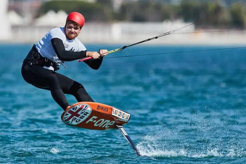 Connor Bainbridge in regata a Cagliari (Foto Marcus Hadjuk/IKA Media)