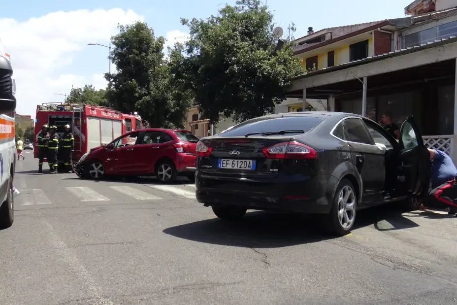 Il luogo dell'incidente a Terralba (Foto A. Chergia)