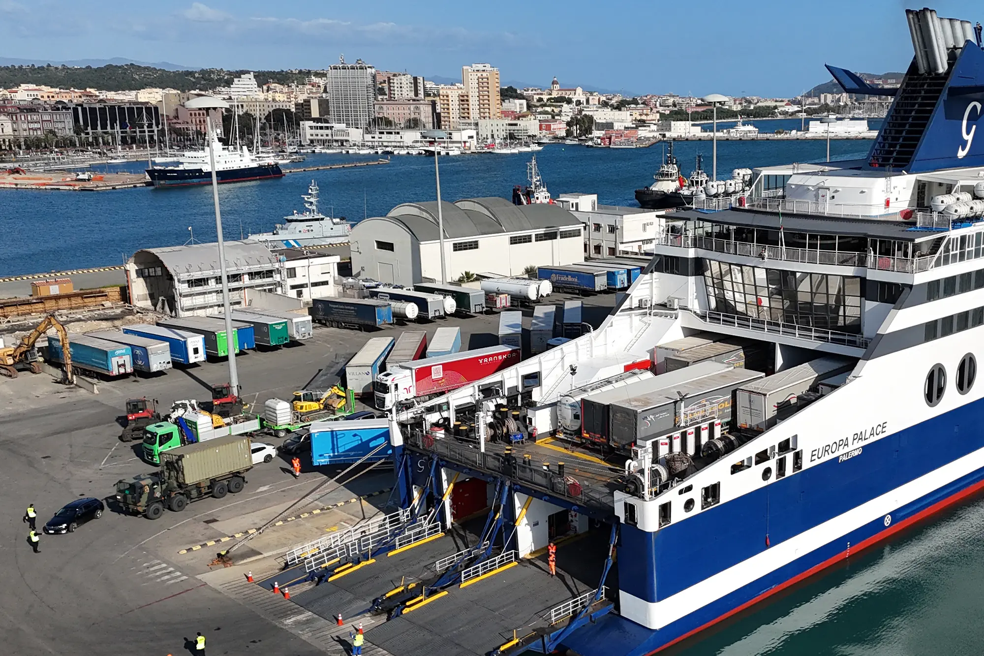 Cagliari 28 marzo 2026- Porto imbarco nave Grimaldi - S. Anedda Endrich