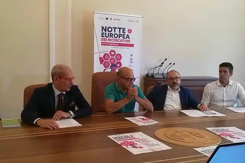 Un momento della conferenza stampa (foto Università di Sassari)