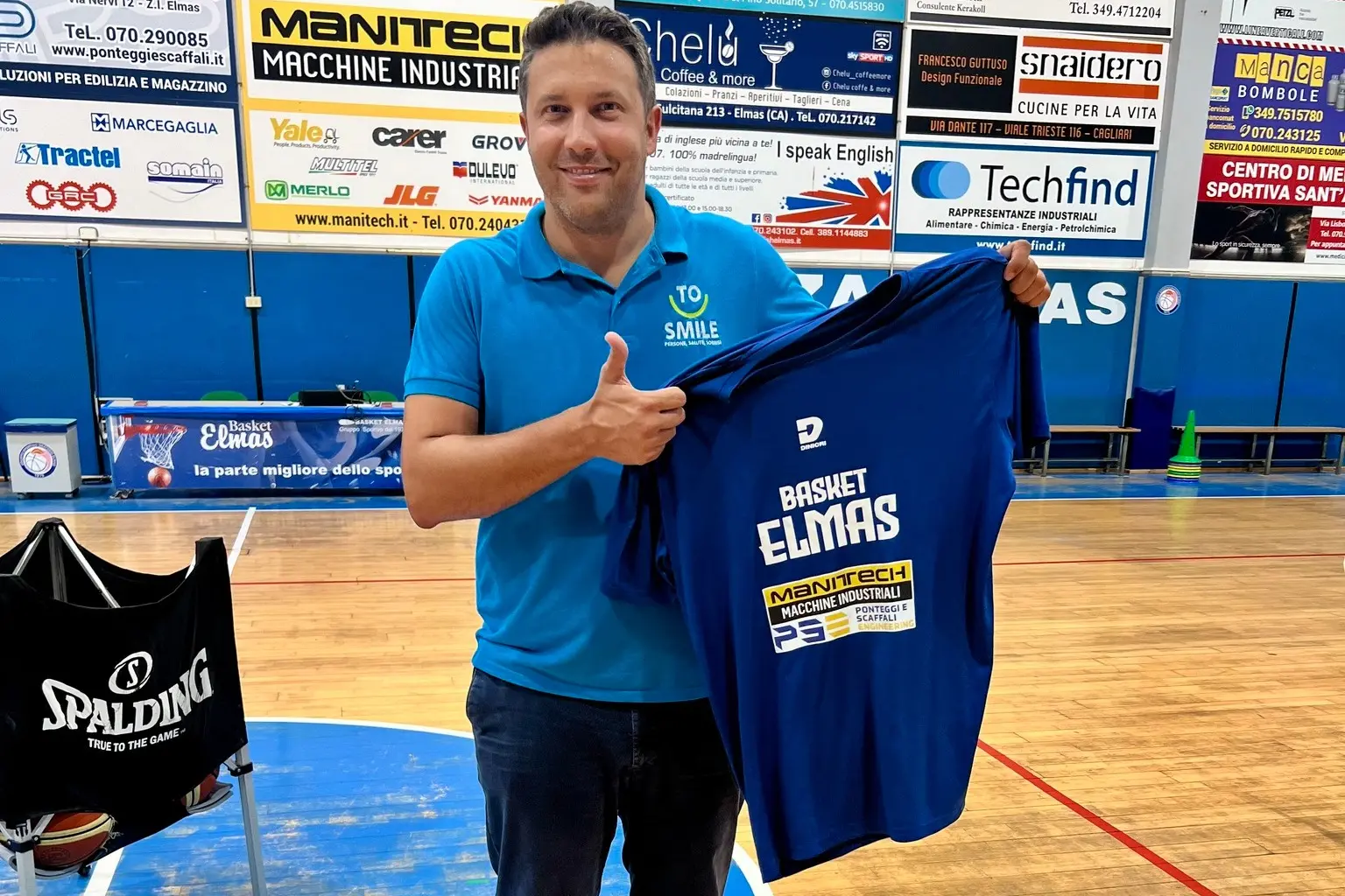 Giancarlo Bogo, coach di Elmas (foto concessa dal GSO Elmas)