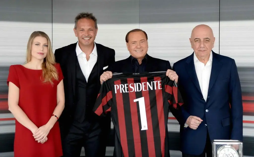 Barbara Berlusconi, Sinisa Mihajlovic, Silvio Berlusconi e Adriano Galliani