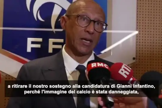 La Federcalcio francese "scarica" Infantino, no al sostegno in FIFA