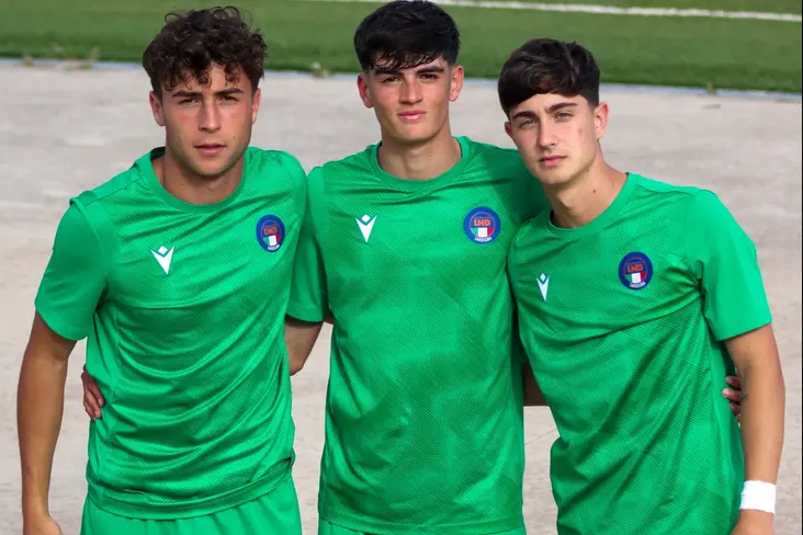 I talenti dell'Olbia Cubeddu, Bertini e Cassitta (fonte Olbia Calcio)