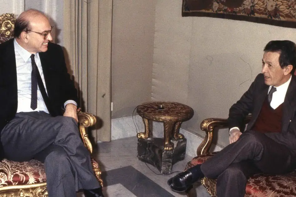Con Enrico Berlinguer nel 1984 (tutte le foto Ansa)