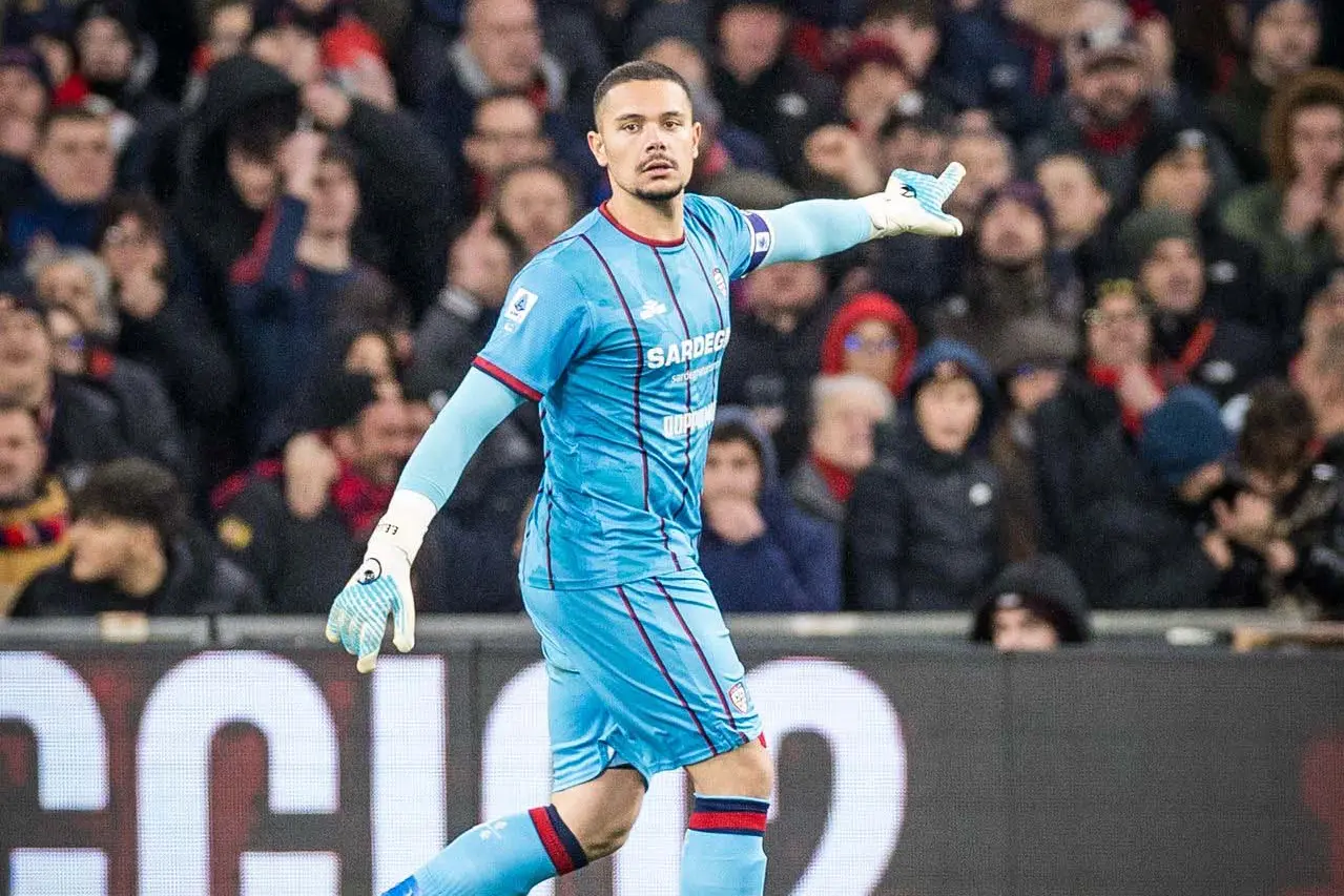 Elia Caprile, portiere del Cagliari (foto Valerio Spano)