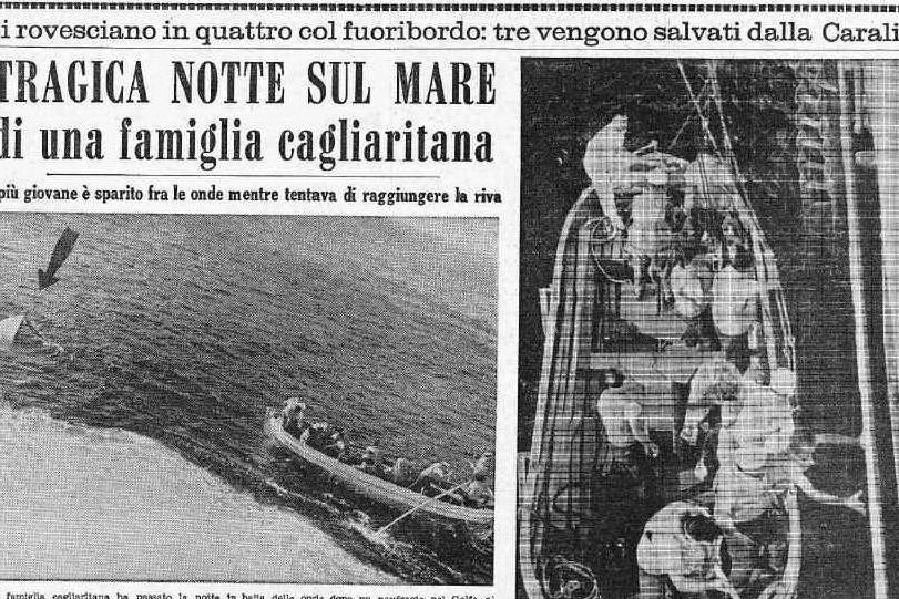 #AccaddeOggi: 28 giugno 1966, tragica notte in mare per una famiglia cagliaritana