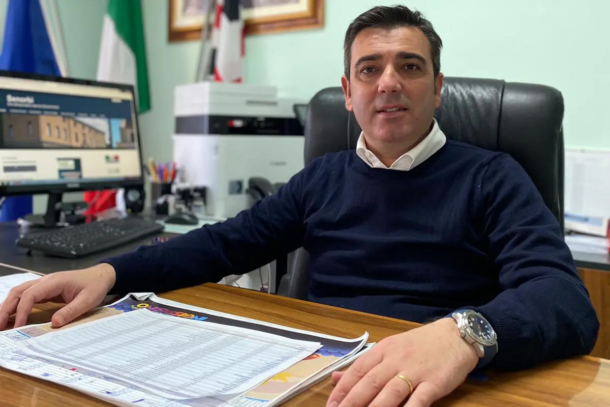 Il sindaco di Senorbì Alessandro Pireddu (foto Sirigu)