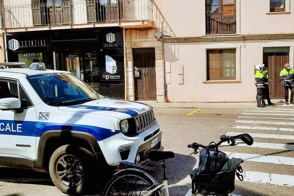 L'incidente (foto Sanna)