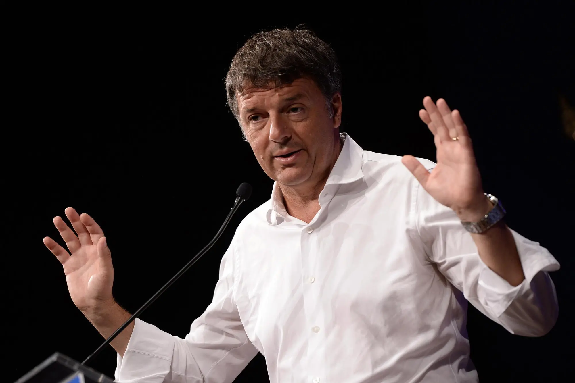 Matteo Renzi apre l'Assemblea Nazionale di Italia Viva al Teatro Sala Umberto di Roma Roma, 16 luglio 2022 ANSA/FABIO CIMAGLIA