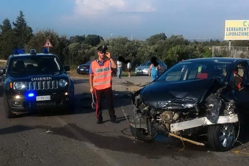 L'incidente (foto L'Unione Sarda - Pintori)