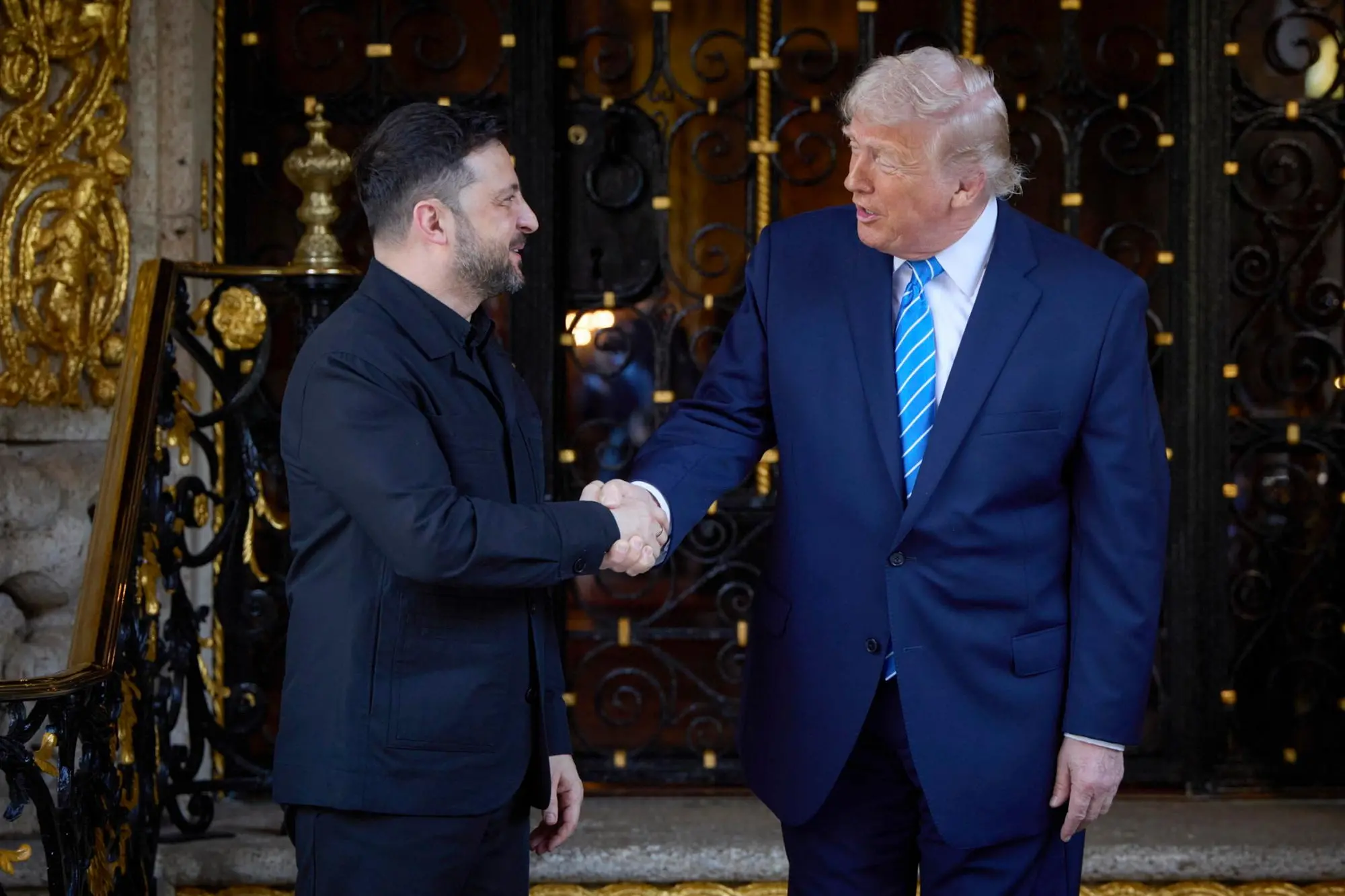 Donald Trump e Volodymyr Zelensky in Florida (EPA)