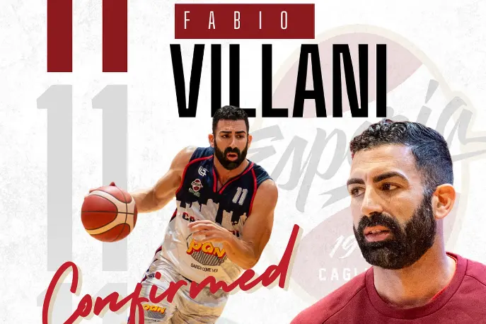 Fabio Villani, confermato dall'Esperia Cagliari