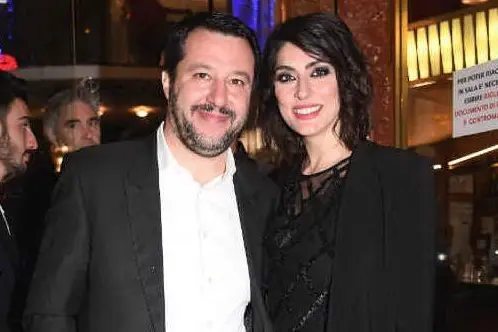 Matteo Salvini ed Elisa Isoardi