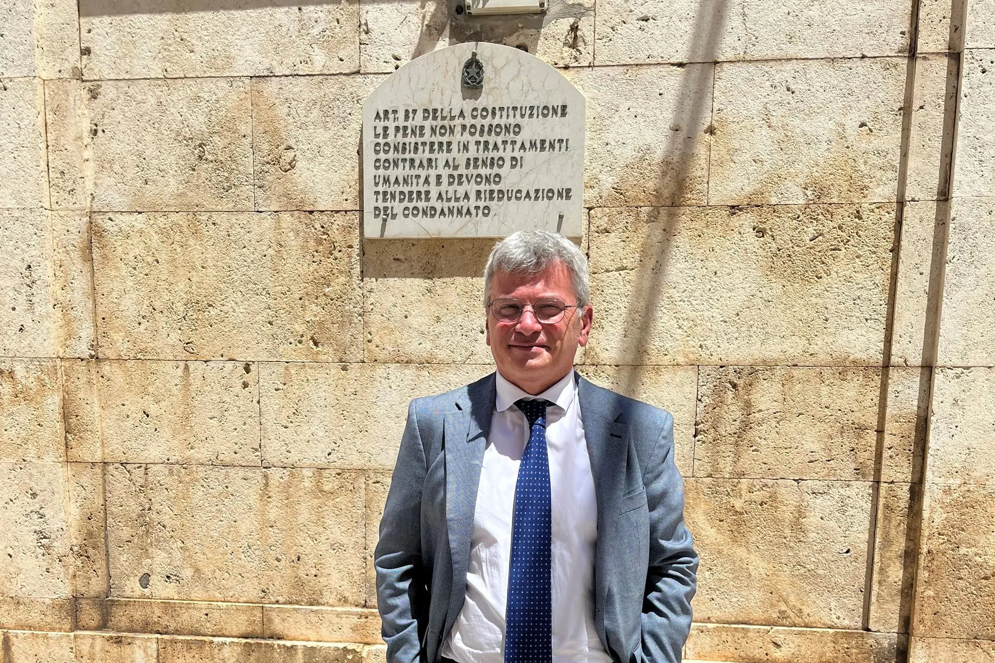 Domenico Arena direttore regionale del dipartimento dell'amministrazione penitenziaria fotografato a Buoncammino