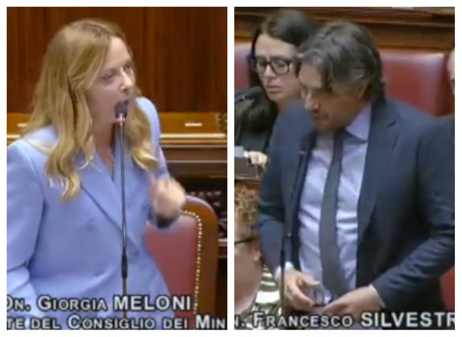 Silvestri (M5s): «Meloni da Trump con le ginocchiere». È bag